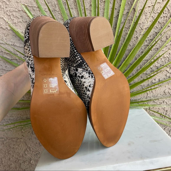 MADEWELL NWOT Taupe Brown Snake Snakeskin Leather Ankle Boots Booties Sz 7 - Picture 9 of 16